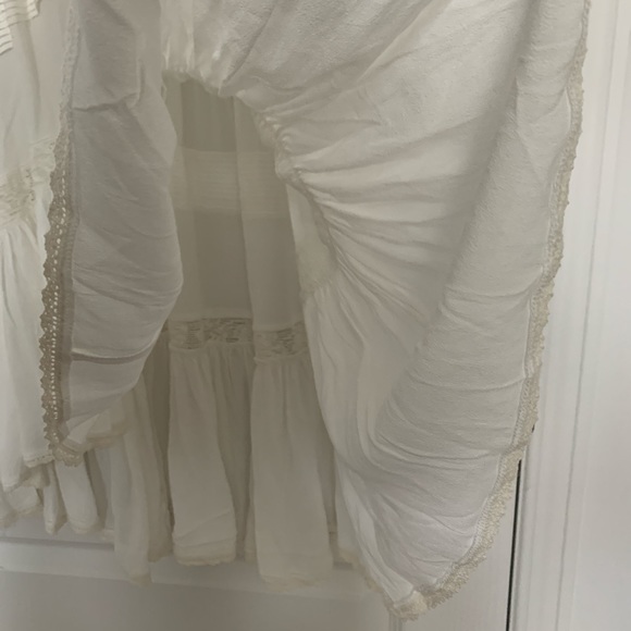 White Franco Short Sleeve Lace Detailed Dress - Picture 4 of 4